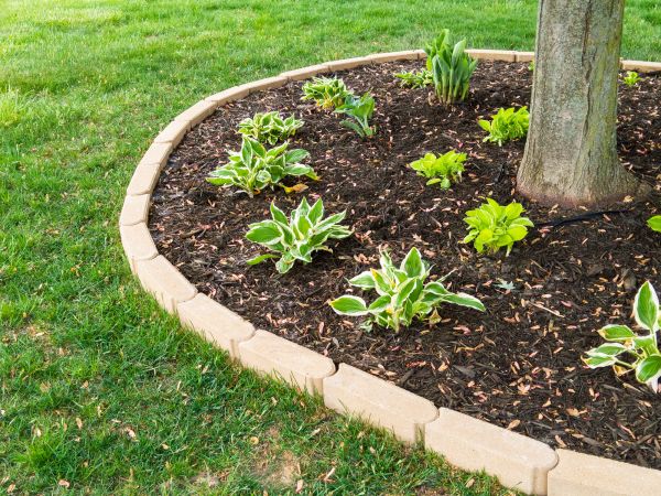 Stone Border Installation in Westerville